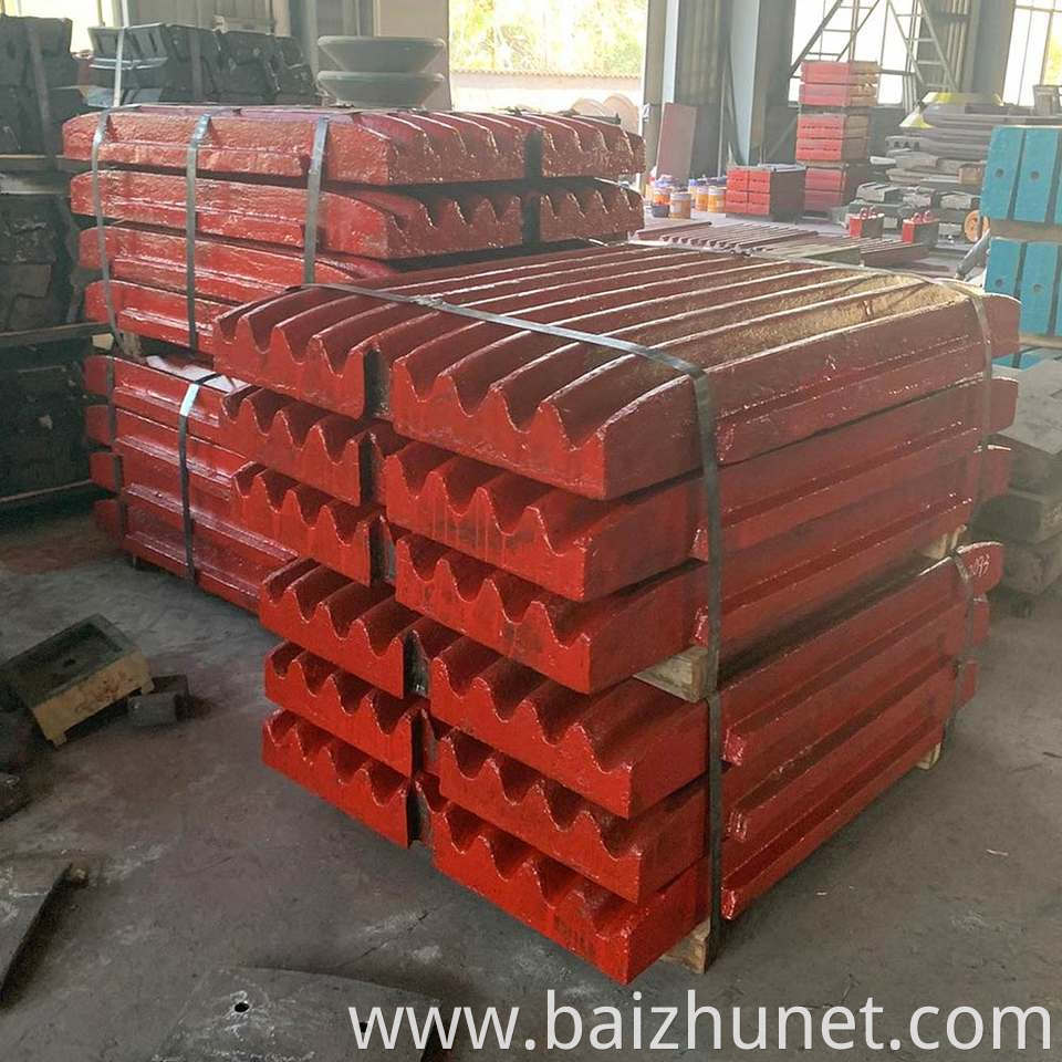 Jaw Crusher Fixed Jaw Plates